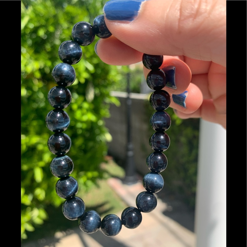 Crystal Bracelet: Blue Tiger Eye